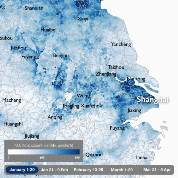 Rising NO2 air pollution in Shanghai China after Covid-19 lockdown