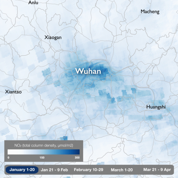 Rising NO2 air pollution in Wuhan China after Covid-19 lockdown