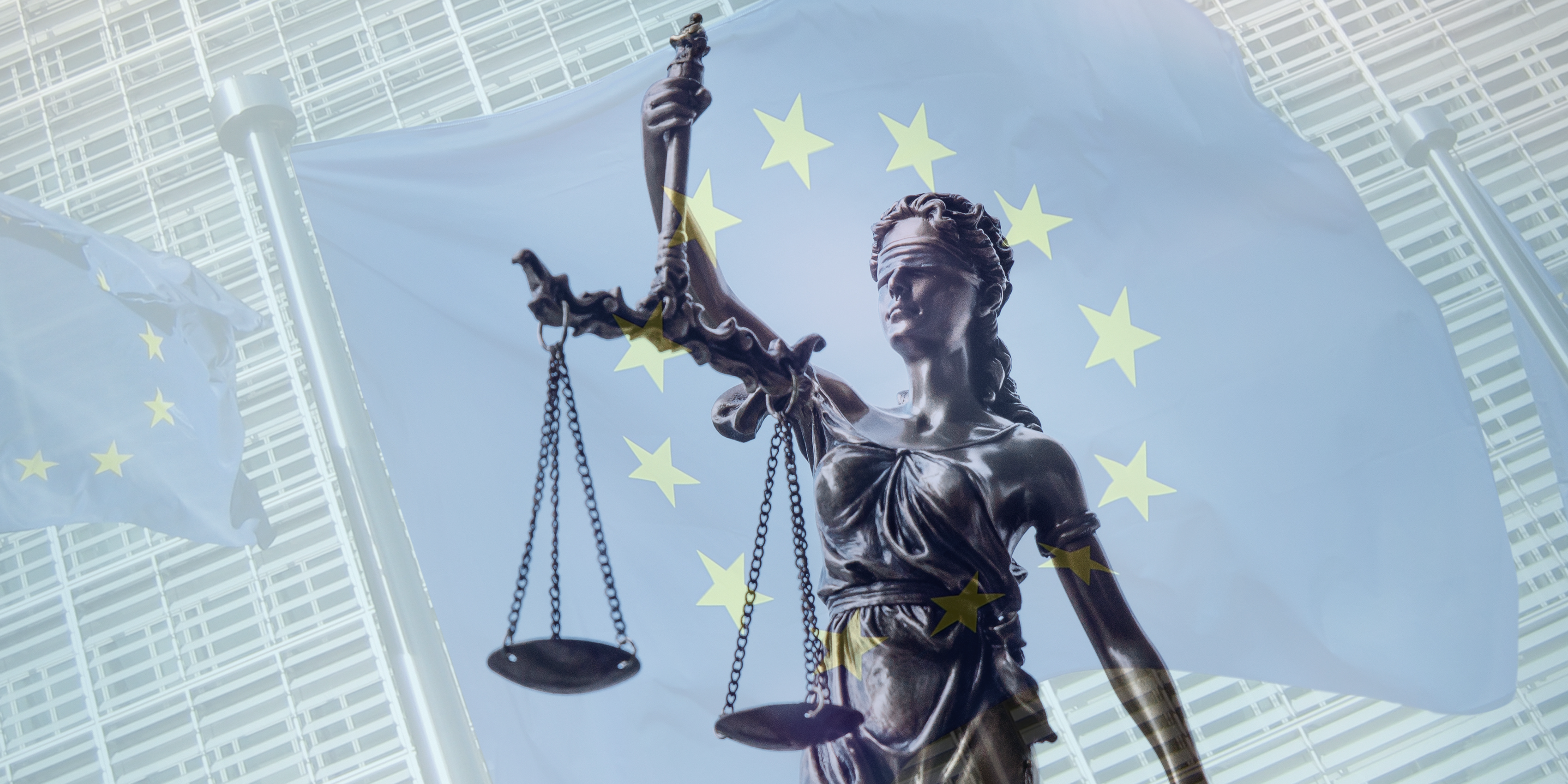 Lady Justice in front of the European Commission