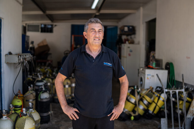 Mário Rolim, a diver