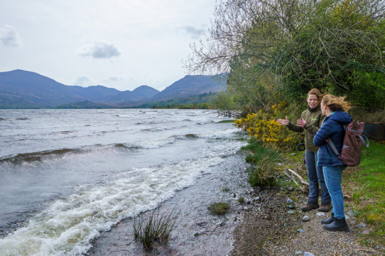 Karen Griffin of Inland Fisheries Ireland and Maggie McColgan of StreamScapes